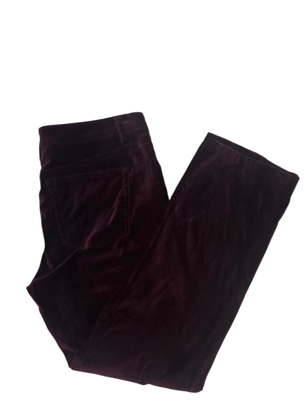 Lauren Ralph Lauren Burgandy Velvet Pants Size 10